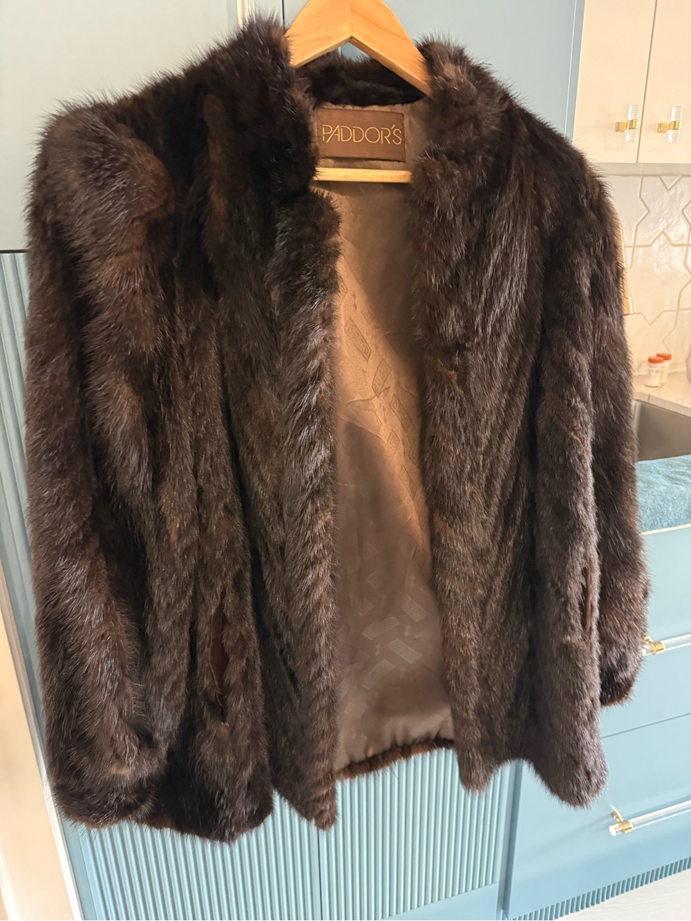 Women's Dark Brown *real* Fur Jacket